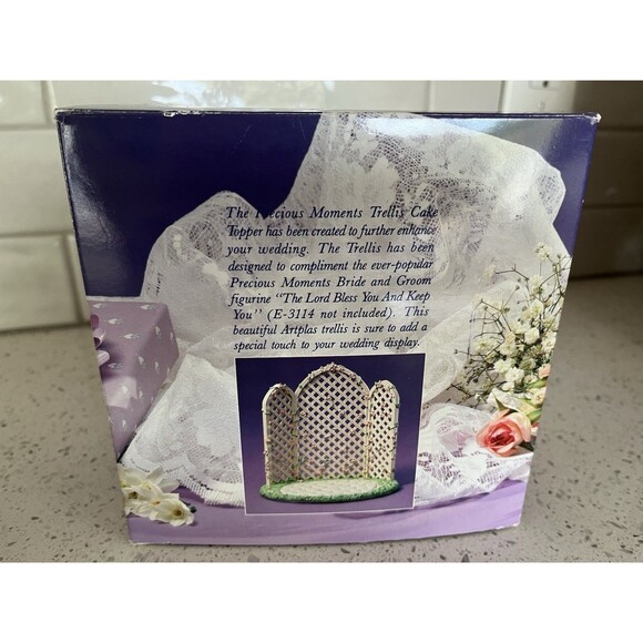 Precious Moments Collection Bridal Party Trellis Cake Topper Figure Not Included - Picture 8 of 10